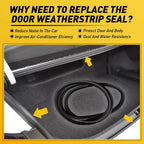 Weatherstrip Rear Trunk Lid Seal Strip for Toyota Corolla (2003–2008)