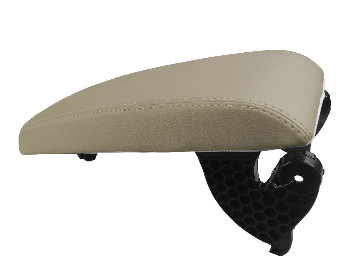 Leather Console Lid Pull Over Cover for Toyota Camry (2012–2017) Beige