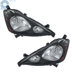 Set of 2 Black Halogen Headlights for Honda Fit Sport (2009–2011)