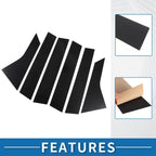 6 x Car Pillar Window Trim Covers for Honda Accord (2018-2022) Black Carbon Fiber