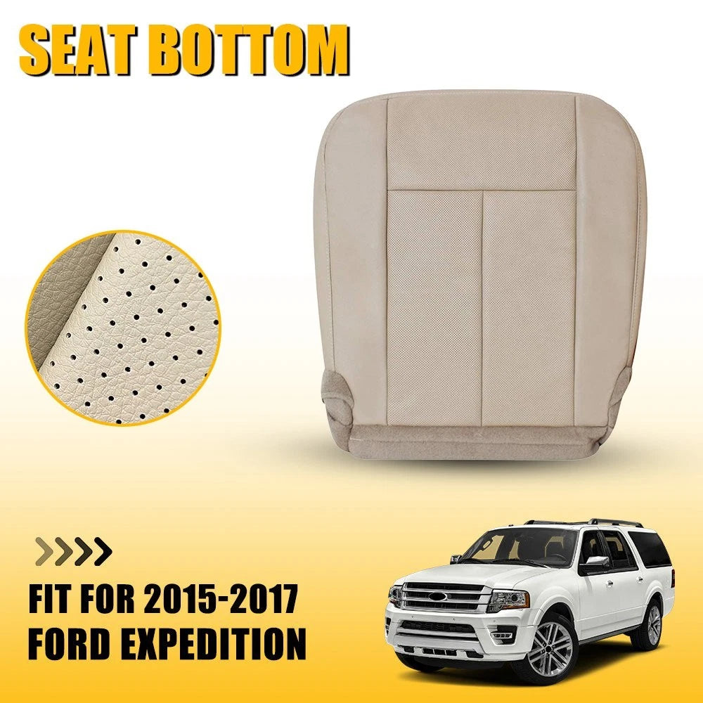 Bottom Seat Cover for Ford Expedition (2015–2017) Tan Front Left EXV