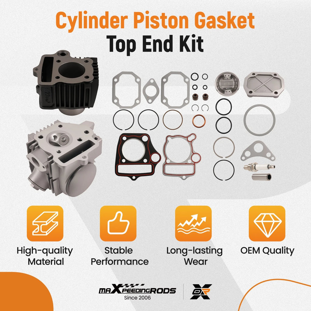 Cylinder Head Piston Kit for Honda CT70 C70 (1970-1994)