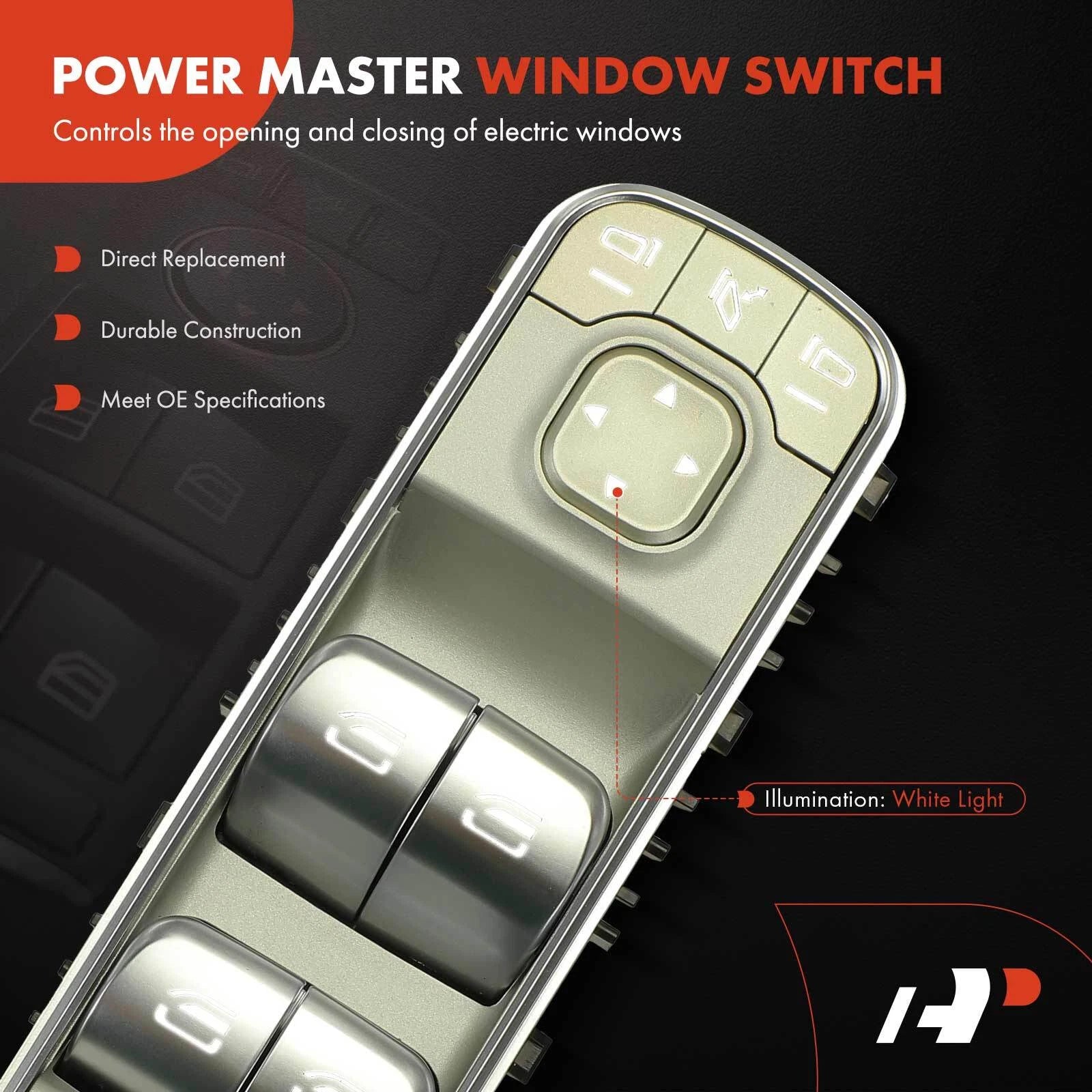 Front Left Power Window Switch for GLE350 GLE450 GLE53 AMG (2020–2024)