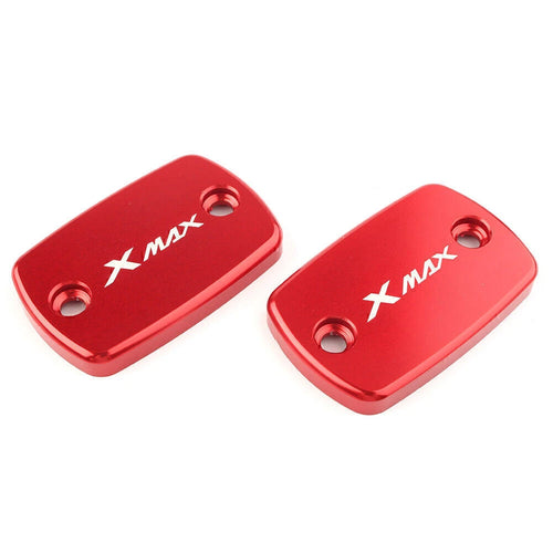 1 Pair Fluid Reservoir Cover Caps for Yamaha X-MAX 300 (2017–2018) Red