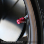 Set of 4 Aluminum Tire Rim Valve Air Port Dust Cover Caps RT059 for Universal
