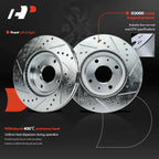Set of 6 Drilled Brake Rotors & Pads for Ford Focus (2008–2011)