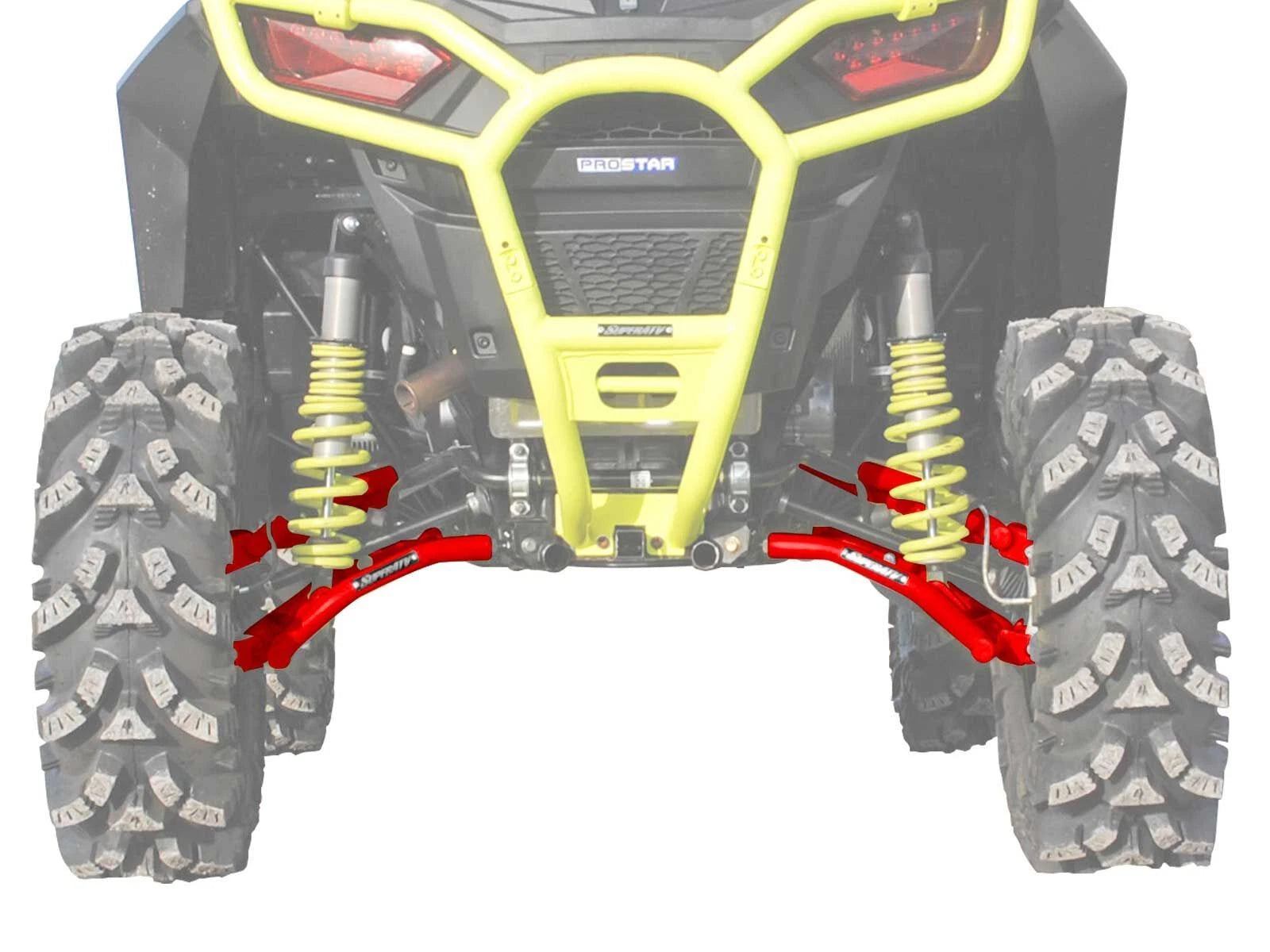 SuperATV High Clearance Rear Offset A-Arms for Polaris RZR S 1000/S4 (2014–2020)