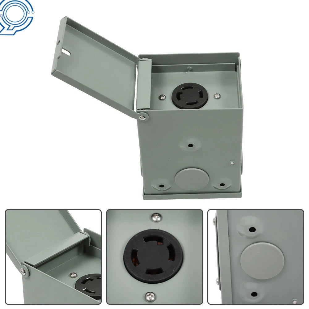NEMA L14-30R Power Outlet Box for Generator (125/250 Volt, 30 Amp)