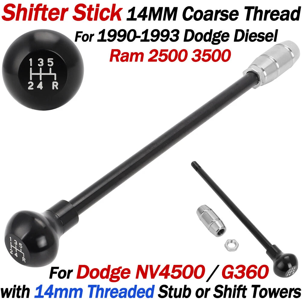 Shifter Stick for Dodge Ram 2500 3500 NV4500 G360 (14MM Coarse Thread) NV4500-28E