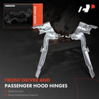 2Pcs Hood Hinge for Kia Sorento (2011-2013)