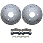 Front Brake Kit 305mm Drilled Rotors TRW Ceramic Pads for Silverado Sierra 1500 (2014–2019)