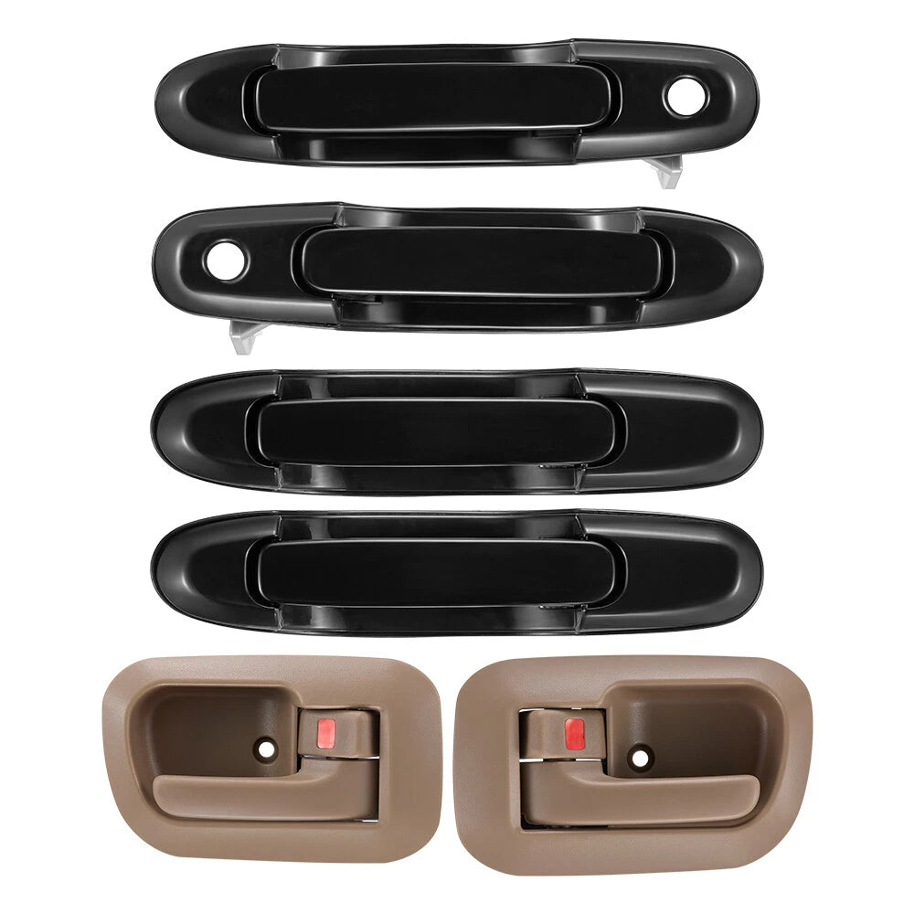 Set of 6 Door Handles for Toyota Sienna (1998–2003) Left & Right