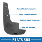 Set of 2 Front & Rear Mud Flap Splash Guards for Nissan NV200 (2010–2022)