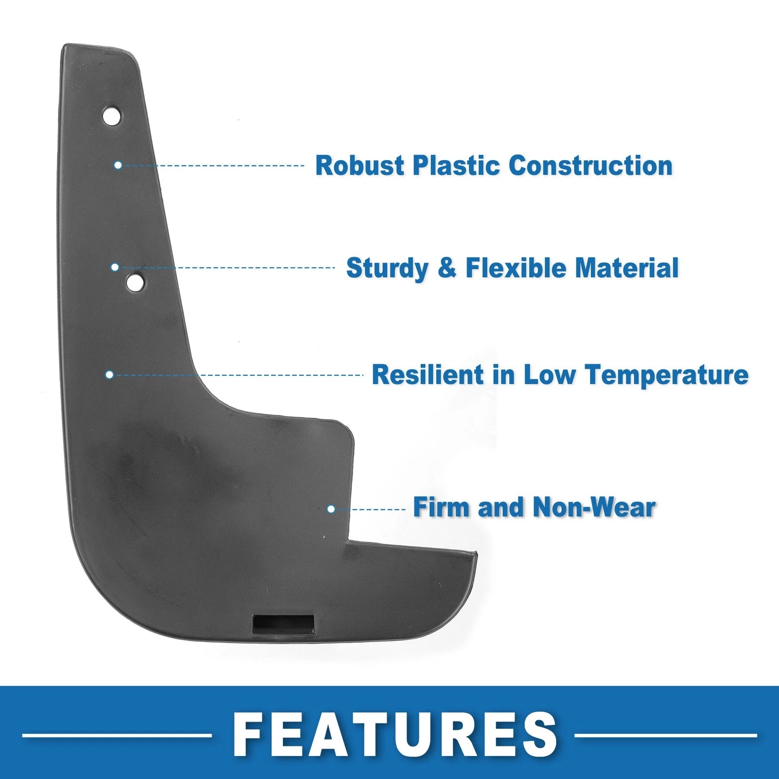 Set of 2 Front & Rear Mud Flap Splash Guards for Nissan NV200 (2010–2022)