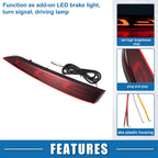 Pair Rear Bumper Reflector Fog Brake Light for Hyundai Accent (2011–2018)