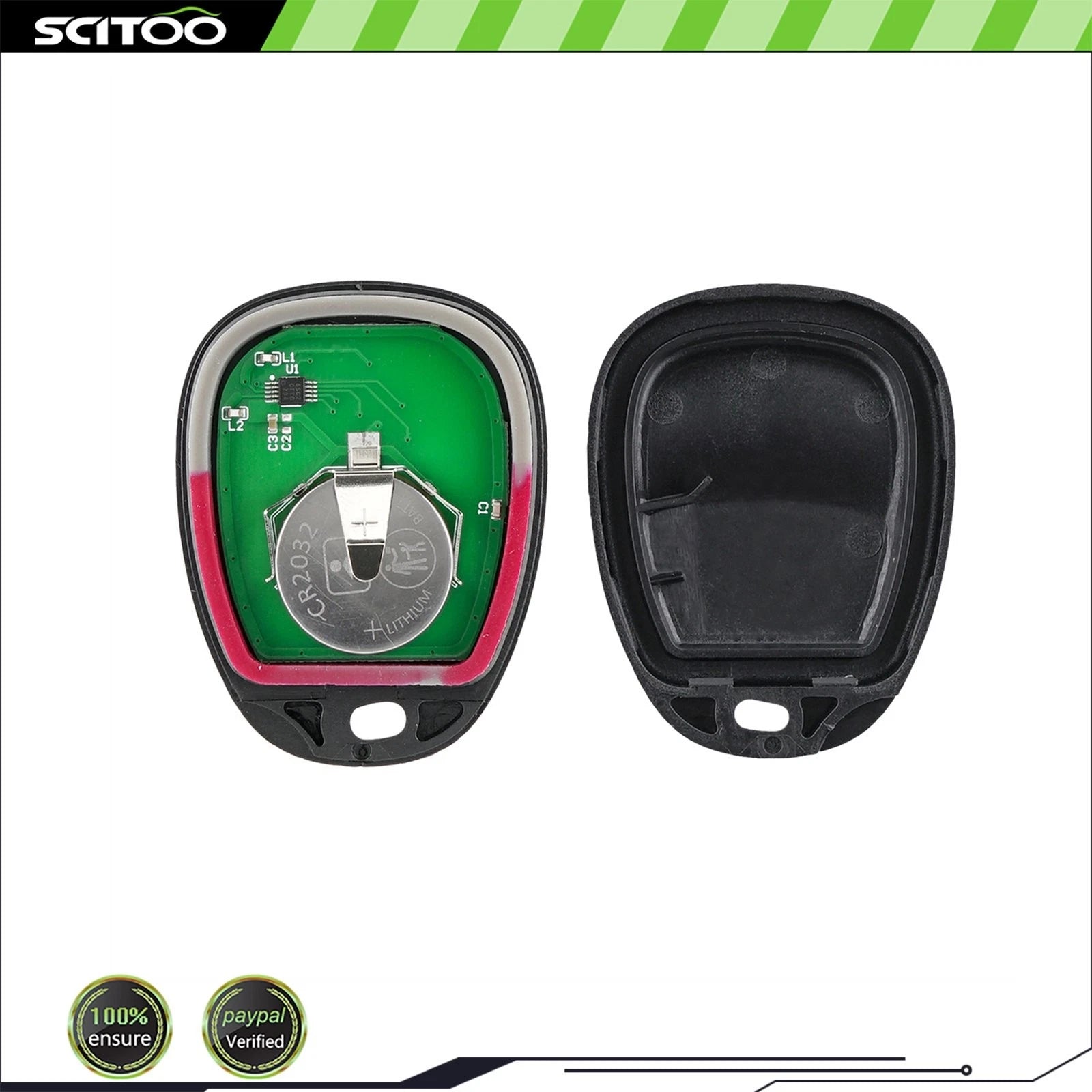 2Pcs Remote Key Fob for Chevrolet Tahoe (1996–2000) ABO1502T