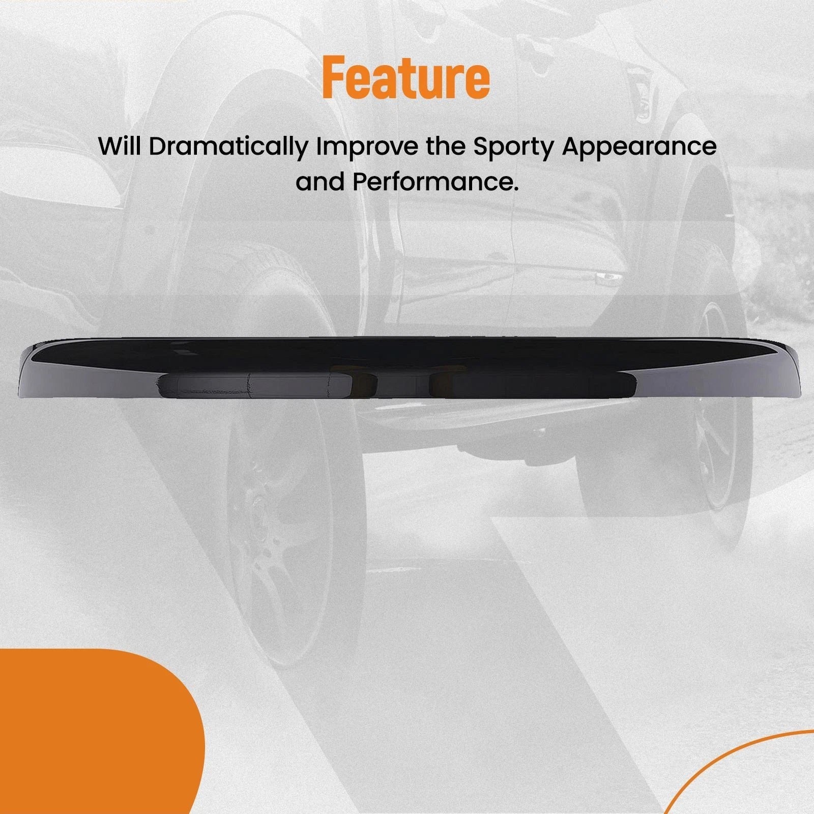 Black ABS Rear Trunk Wing Spoiler for Dodge Charger (2011–2023)