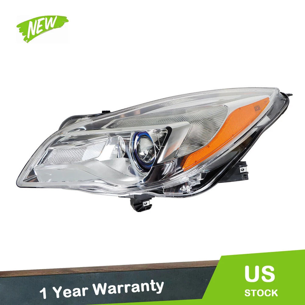 Halogen Headlight for Buick Regal (2014–2017) Left Side Chrome