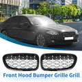 Pair Front Hood Bumper Grille for BMW 528i 535i 550i xDrive (2011–2017)