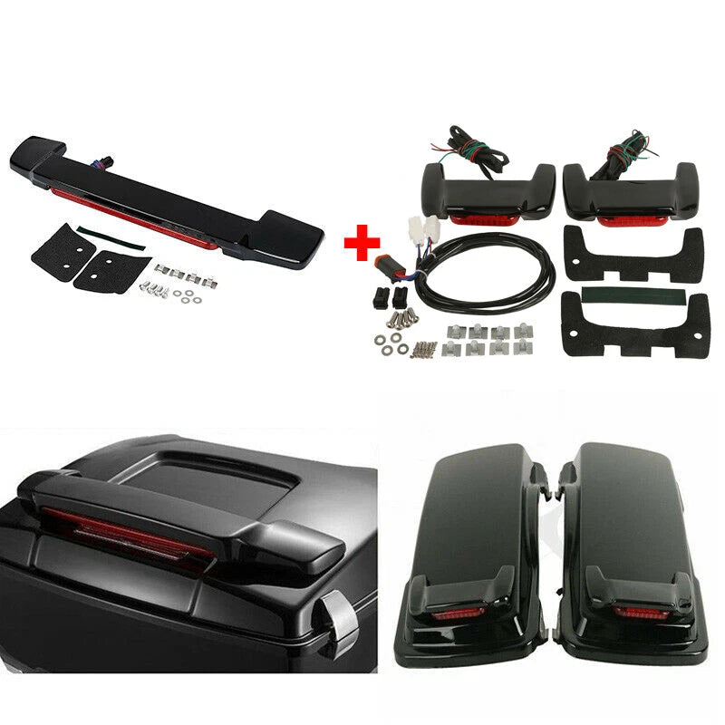 Saddlebag Brake Turn Tail Light Spoilers for Harley Electra Glide (1997–2013)