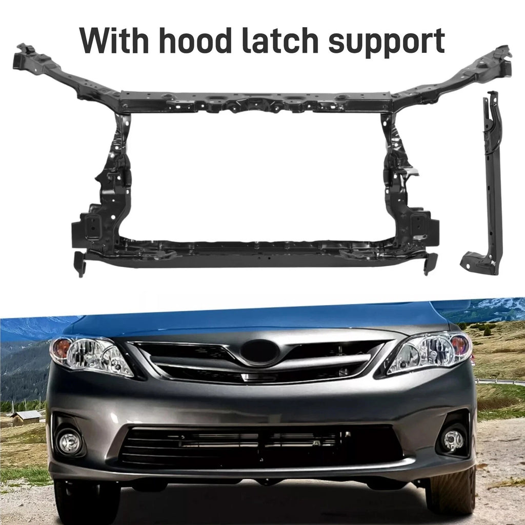 Core Radiator Support Assembly for Toyota Corolla (2009–2013) Black Steel TO1225283