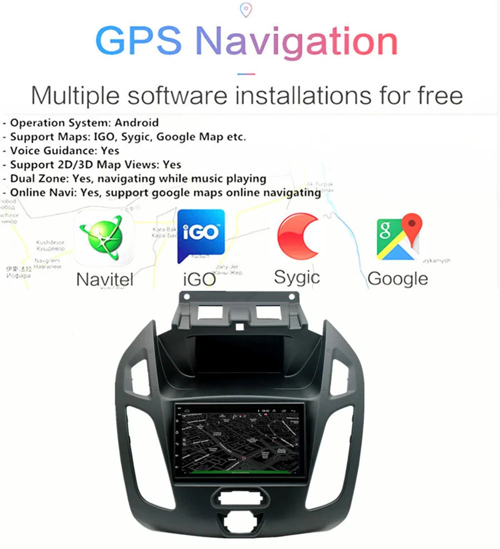 7" Stereo Radio GPS Navi for 2014-2018 Ford Transit Tourneo Connect Carplay