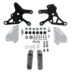 Front Driver Foot Pegs Pedals Bracket for Kawasaki Z900 (2017–2024) Black