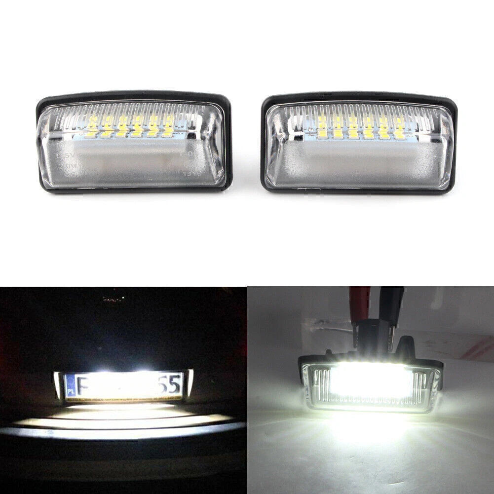2X LED License Plate Light for Toyota Crown Reiz Vios (2005–2010)