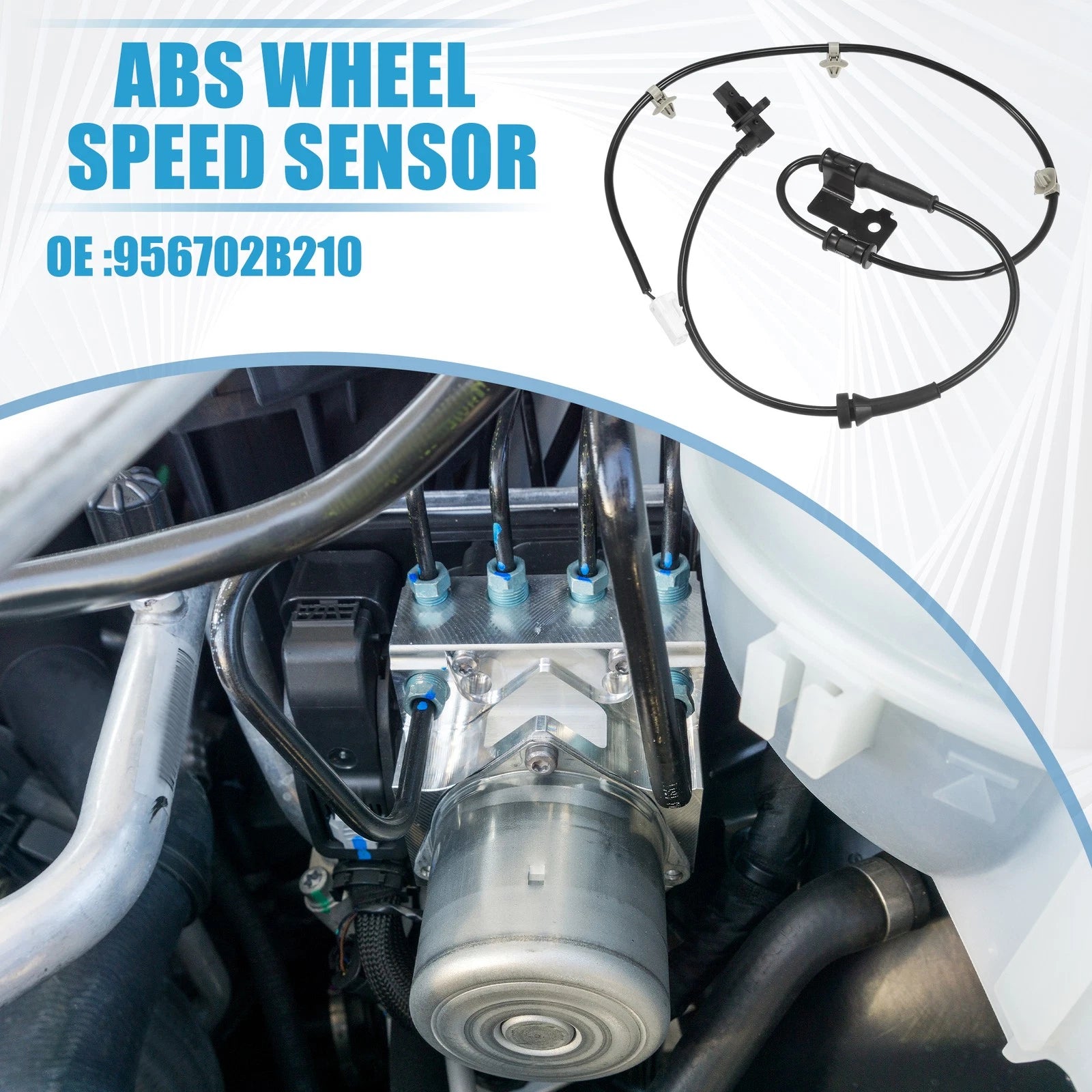 Front Right ABS Wheel Speed Sensor No. 956702B210 for Hyundai Santa (2001–2006)