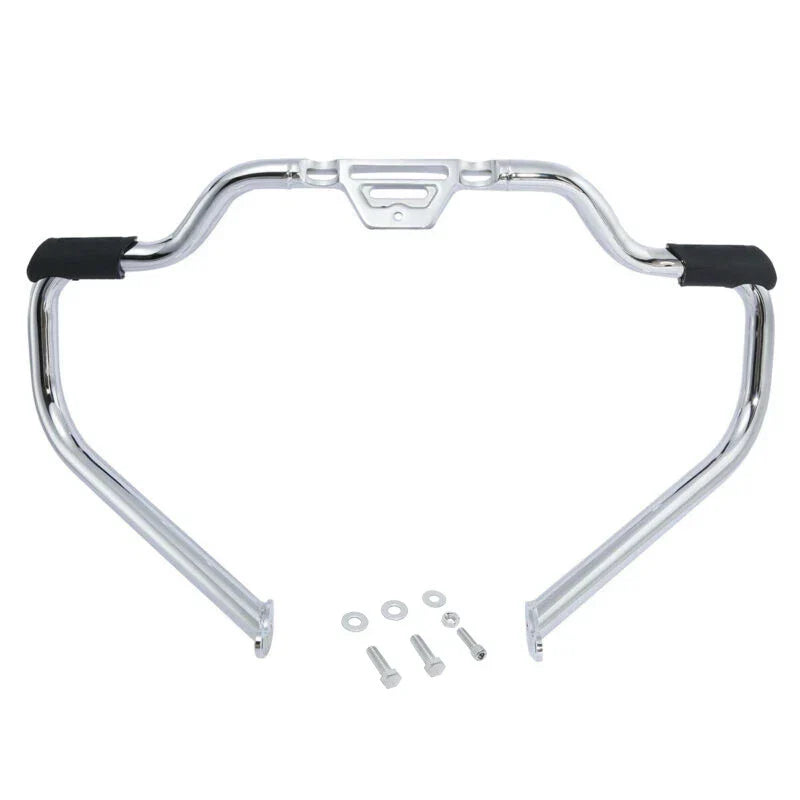 Chrome Mustache Highway Engine Guard Bar for Harley Softail (2000-2017)