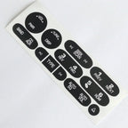 Radio Button Repair Decal Sticker for 2002-2006 Cadillac Isuzu Black