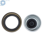 Spindle with Brake Flange & Trailer Bearing Kit for Weld-On Round (N/A)