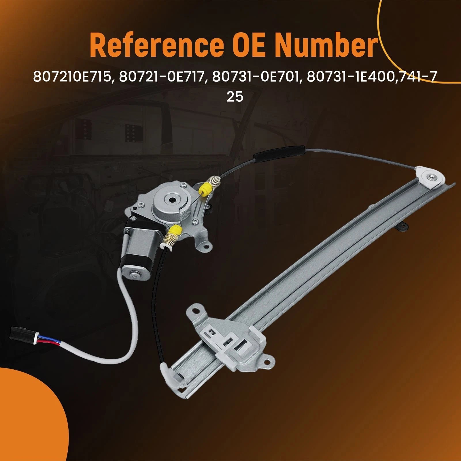 Power Window Regulator with Motor for Nissan Altima (1993-1997)