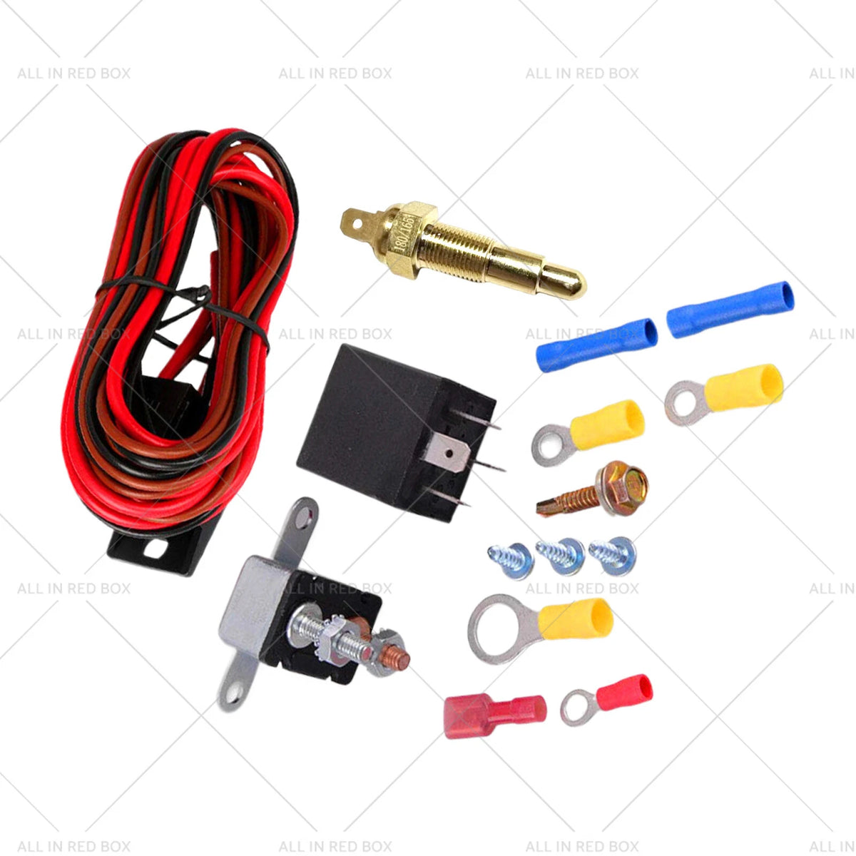 Electric Fan Thermostat Relay Switch Kit for Chevy (1/8 NPT)