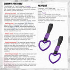 Tsurikawa Handle Ring Heart for Purple Toyota Tundra (2007-2021)