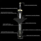 Front Powder-Coated Black Struts with Coil Spring Assembly for Toyota RAV4 (2001–2005)