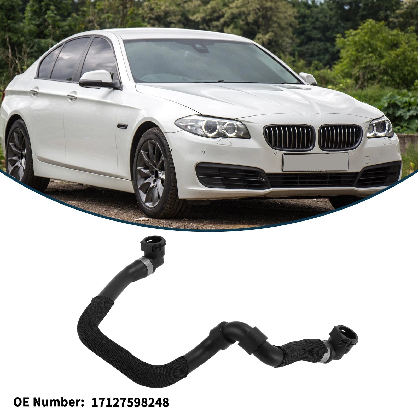Radiator Hose No. 17127598248 for BMW 535i (2011–2016) Cooling Tube