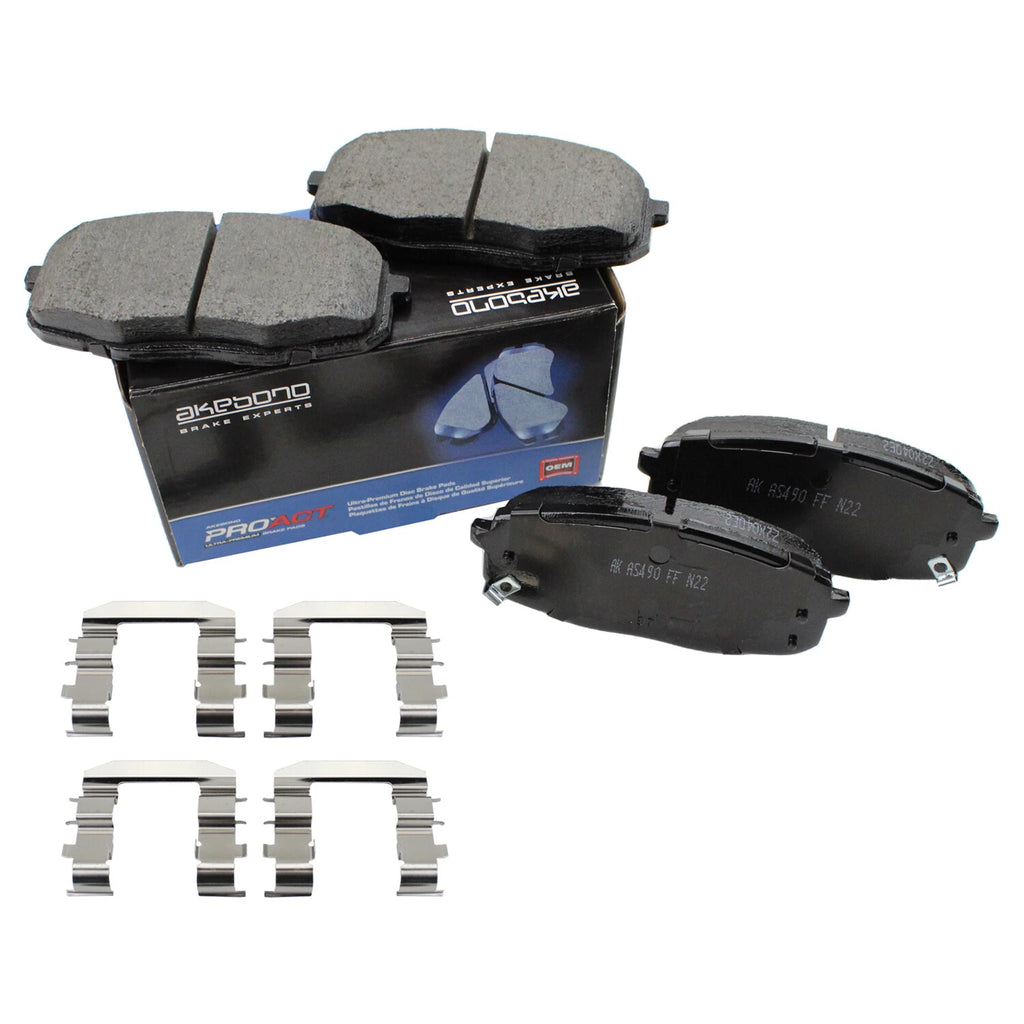 Front ProAct Disk Brake Pads for Hyundai Elantra, Kia Forte, Soul (2011–2023)