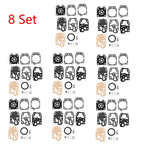 Set of 8 Carburetor Gasket Kit for Honda GX25 GX35 (WALBRO K20-WYJ K10-WYB)