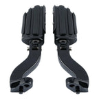 Black Rear Passenger Foot Pegs for Harley Road Street Glide (1993-2020)