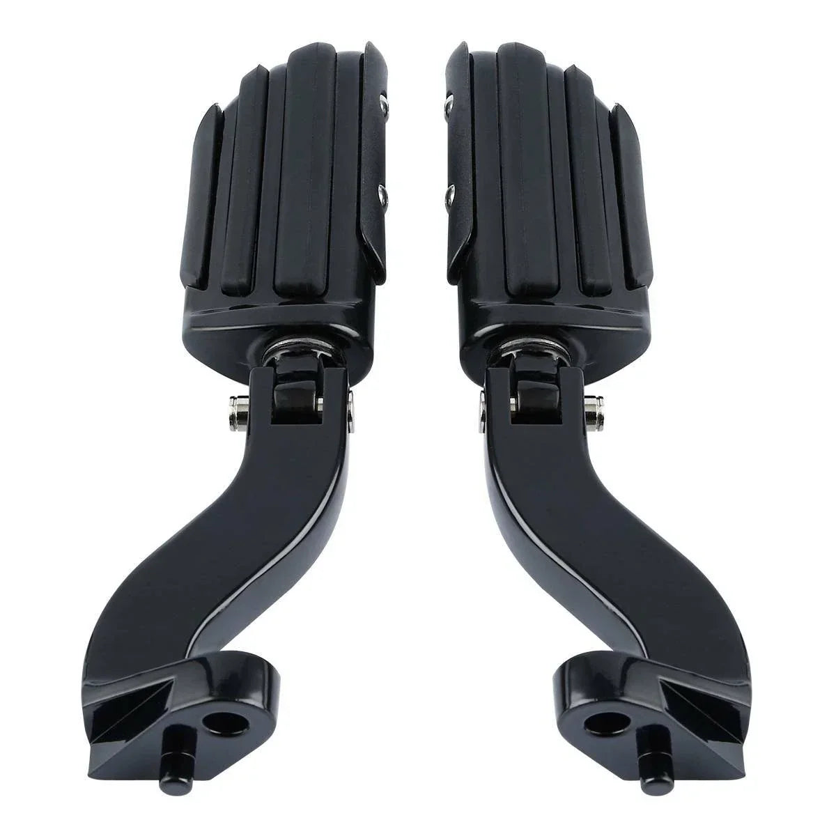Black Rear Passenger Foot Pegs for Harley Road Street Glide (1993-2020)