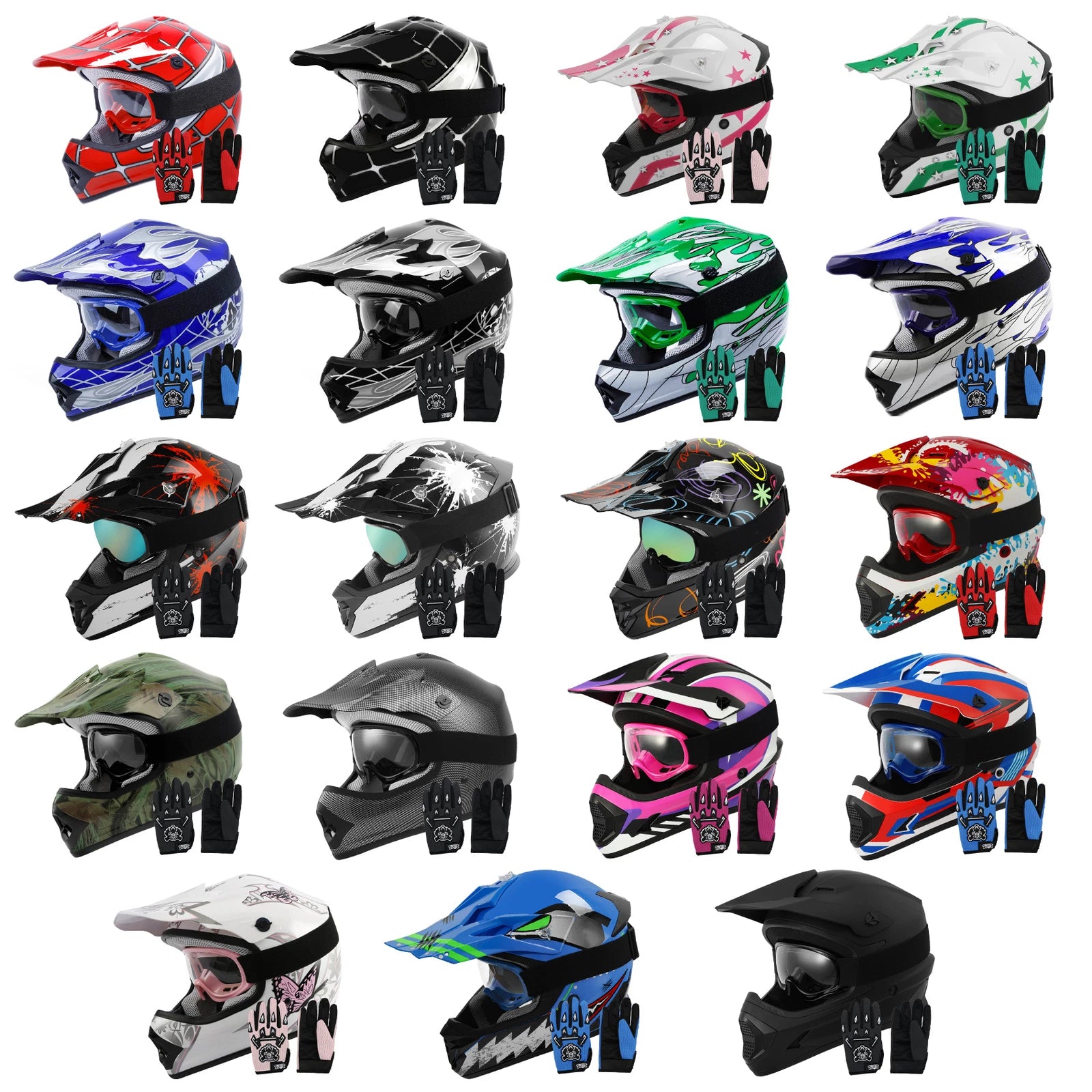 Youth Full Face Helmet for Kids (DOT Approved)