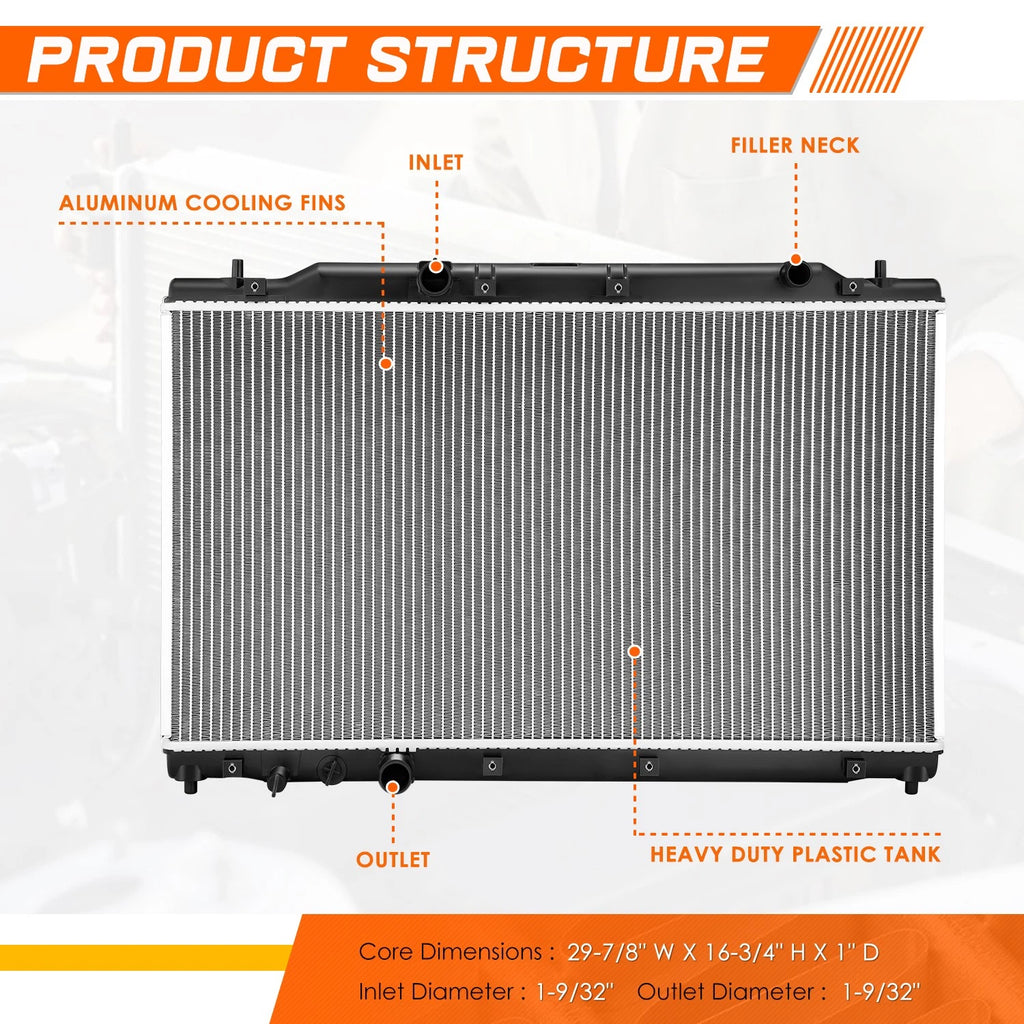Full Aluminum Core Radiator for Honda CR-V 1.5T (2023–2026) DPI-13946