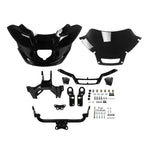 Black Front Fairing Windshield Support Bracket for Harley Low Rider (22-25)