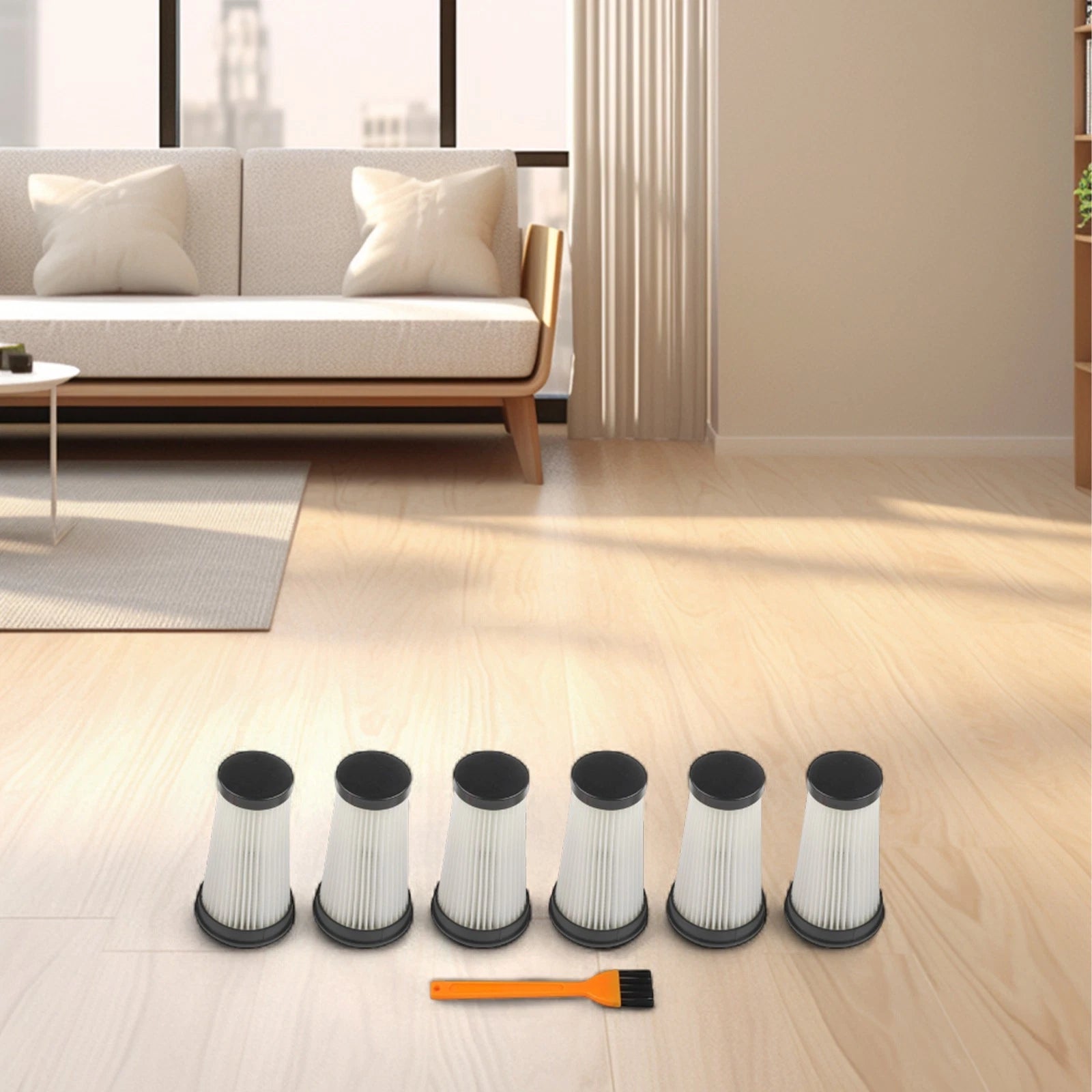 Set of 6 HEPA Filters for iwoly C150 Vacuum Cleaner