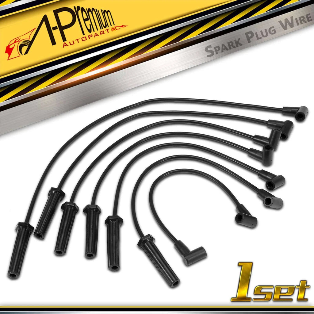 7Pcs Spark Plug Wire Set for Pontiac Firebird (1990–1992)