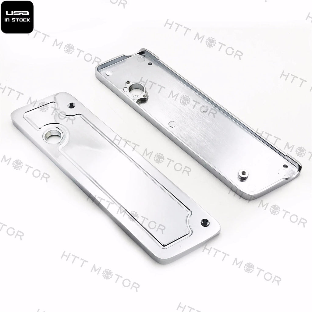 Chrome Saddlebag Latch Covers for Harley Hard Touring (2014–2023)