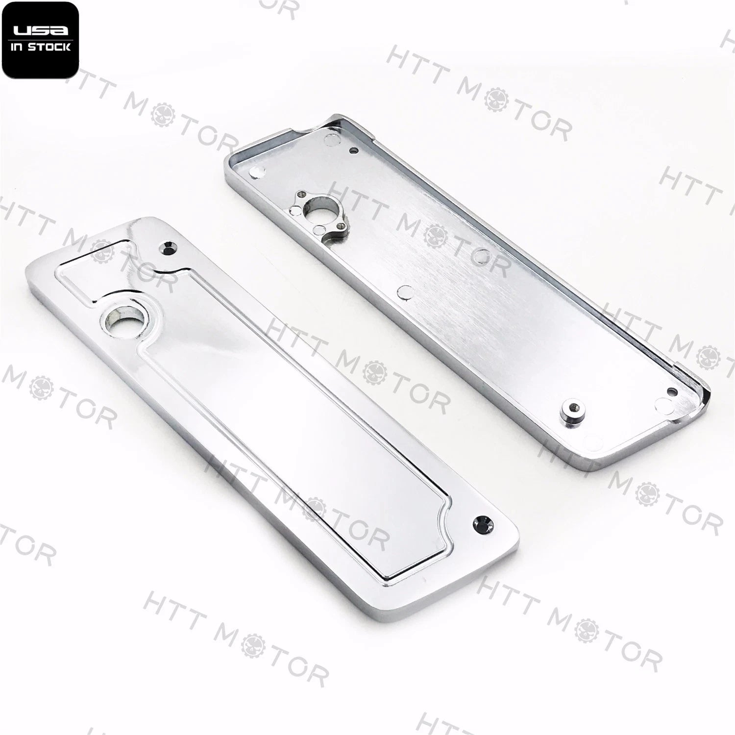 Chrome Saddlebag Latch Covers for Harley Hard Touring (2014–2023)