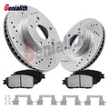 Front Drilled Slotted Rotor & Ceramic Pads for Toyota Tacoma (2005–2015)