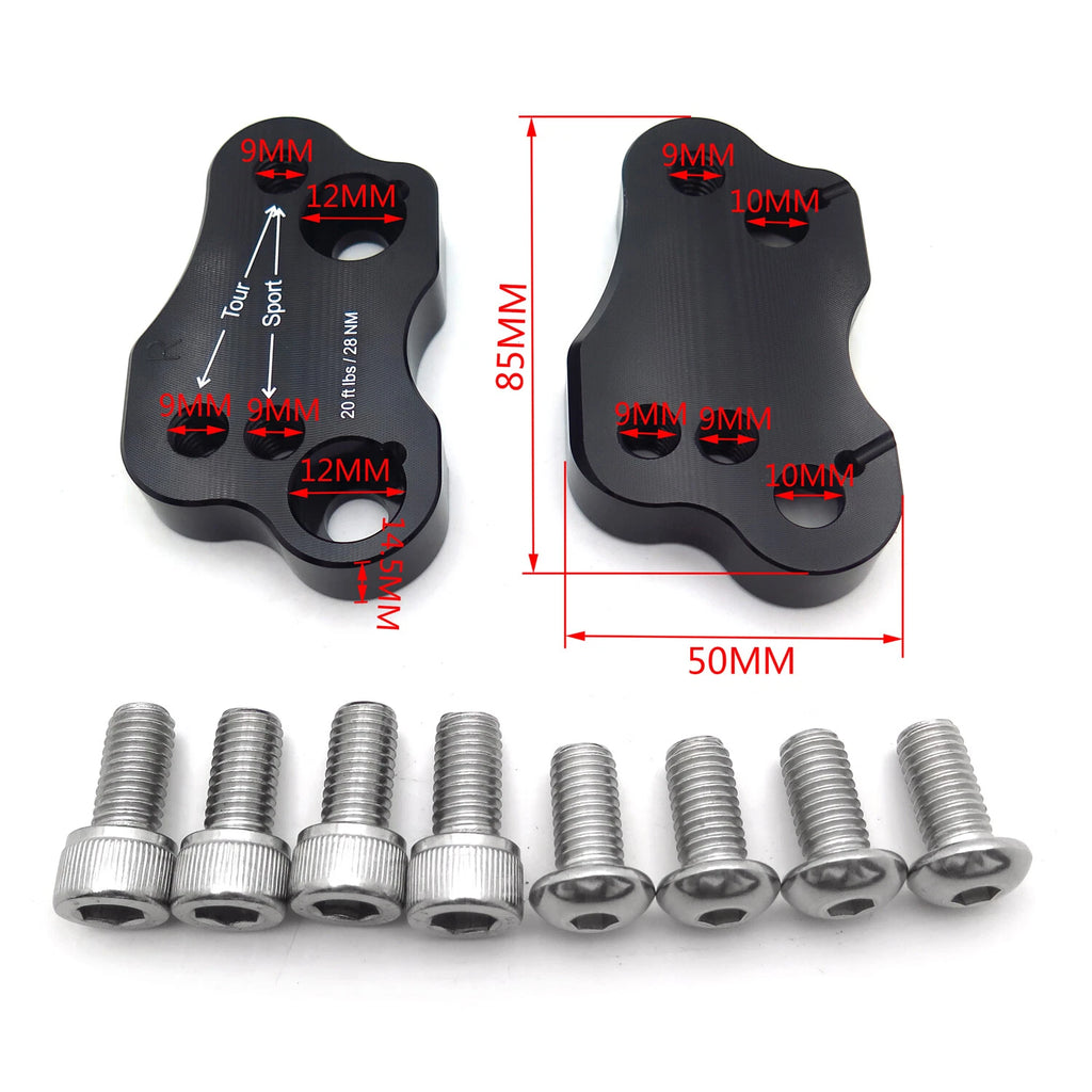 Adjustable Handlebar Risers for Honda GL1800 (2018–2019)